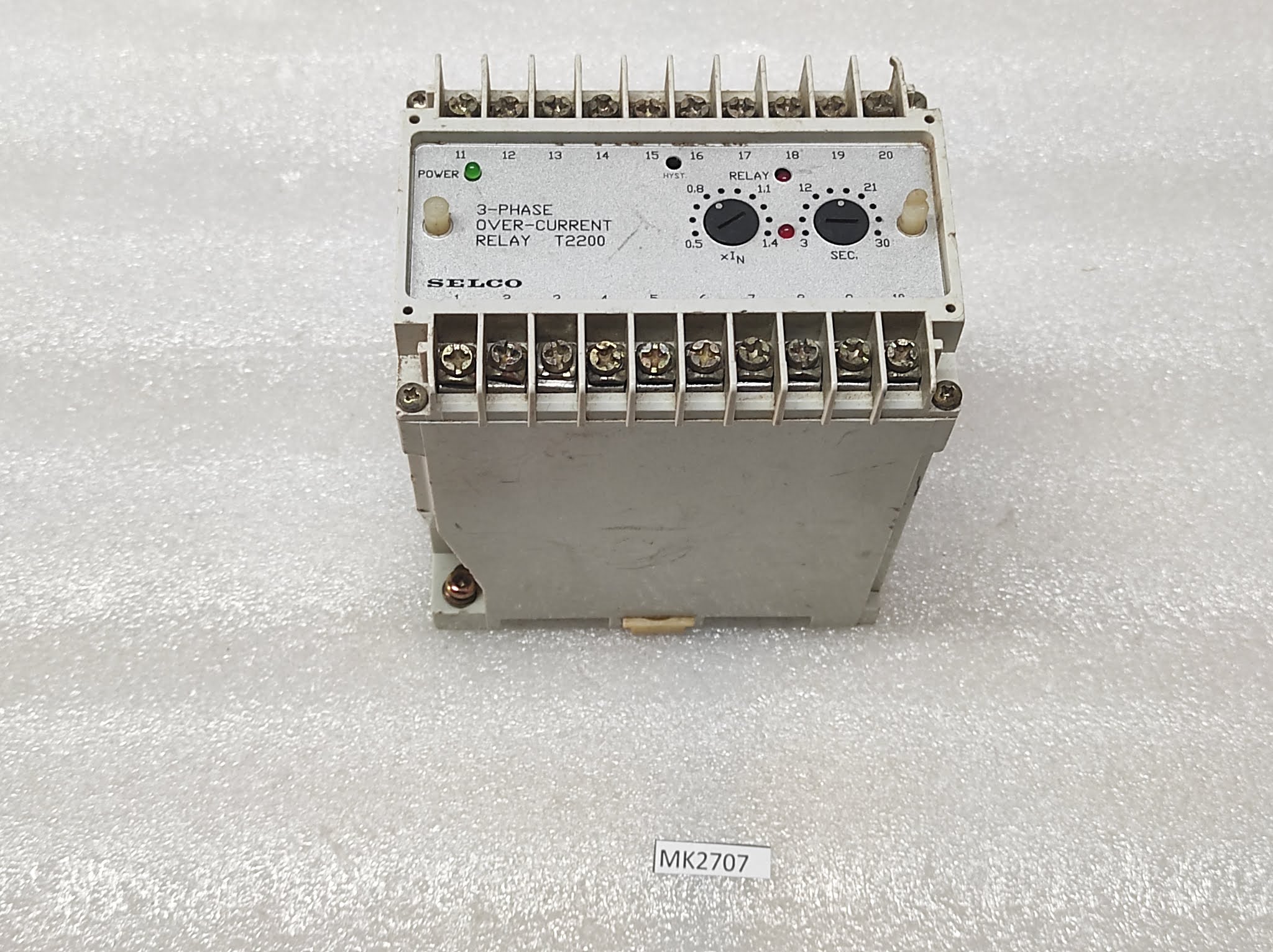 SELCO T2200-12 3-PHASE OVERCURRENT RELAY | 5A | 110 / 220V AC