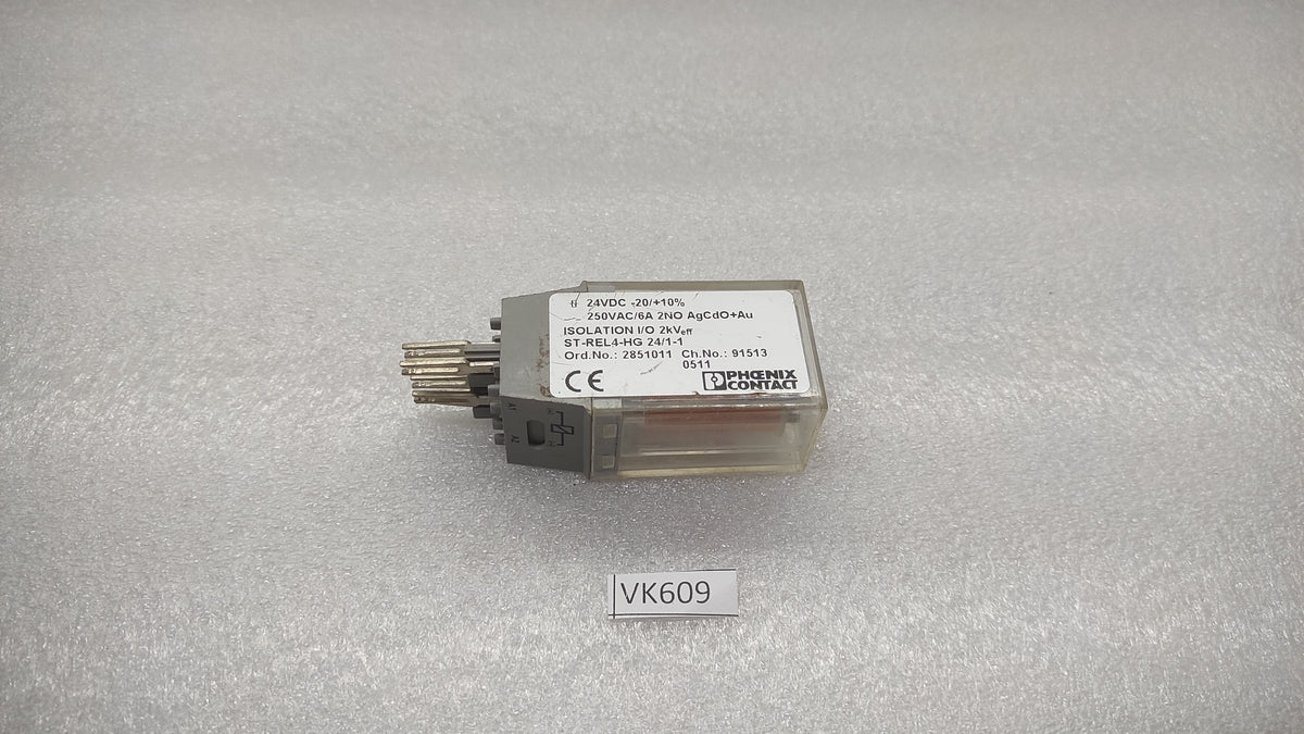 PHOENIX CONTACT ST-REL4-HG 24/1-1 RELAY CONTACTS 2851011 24VDC