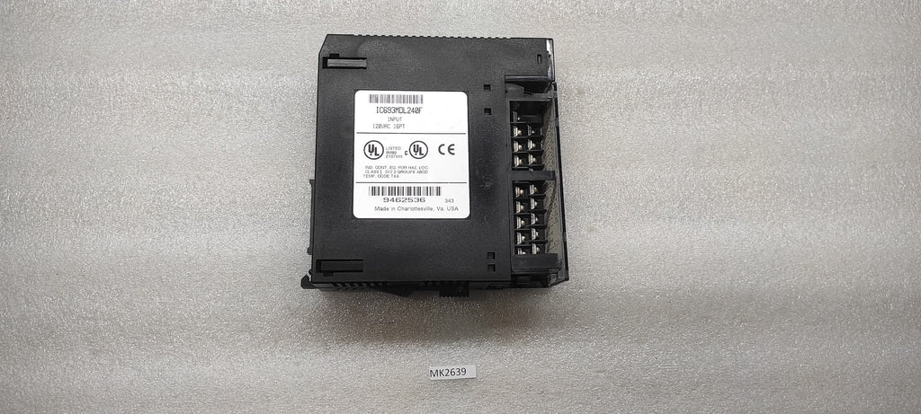 GE IC693MDL240F INPUT MODULE LOCK EDGE BROKEN CHECK THE PHOTOS PROPERLY