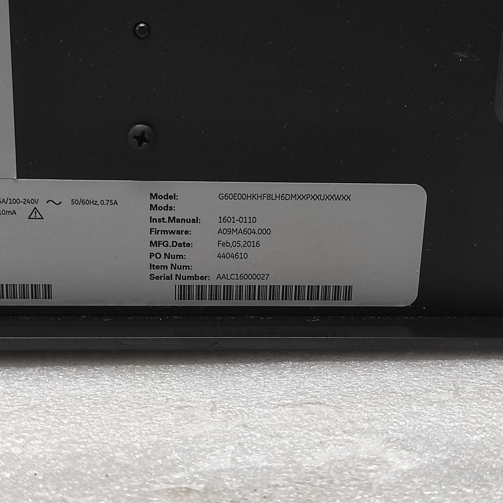 GE MULTILIN G60 G60E00HKHF8LH6DMXXPXXUXXWXX GENERATOR PROTECTION SYSTEM 1601-011