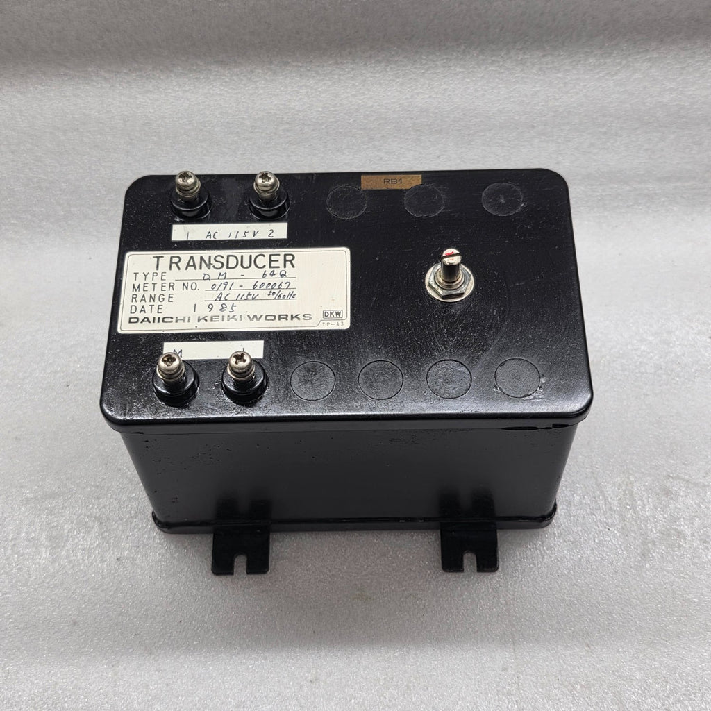 DAIICHI KEIKI WORKS DM-64Q TRANSDUCER 115V AC