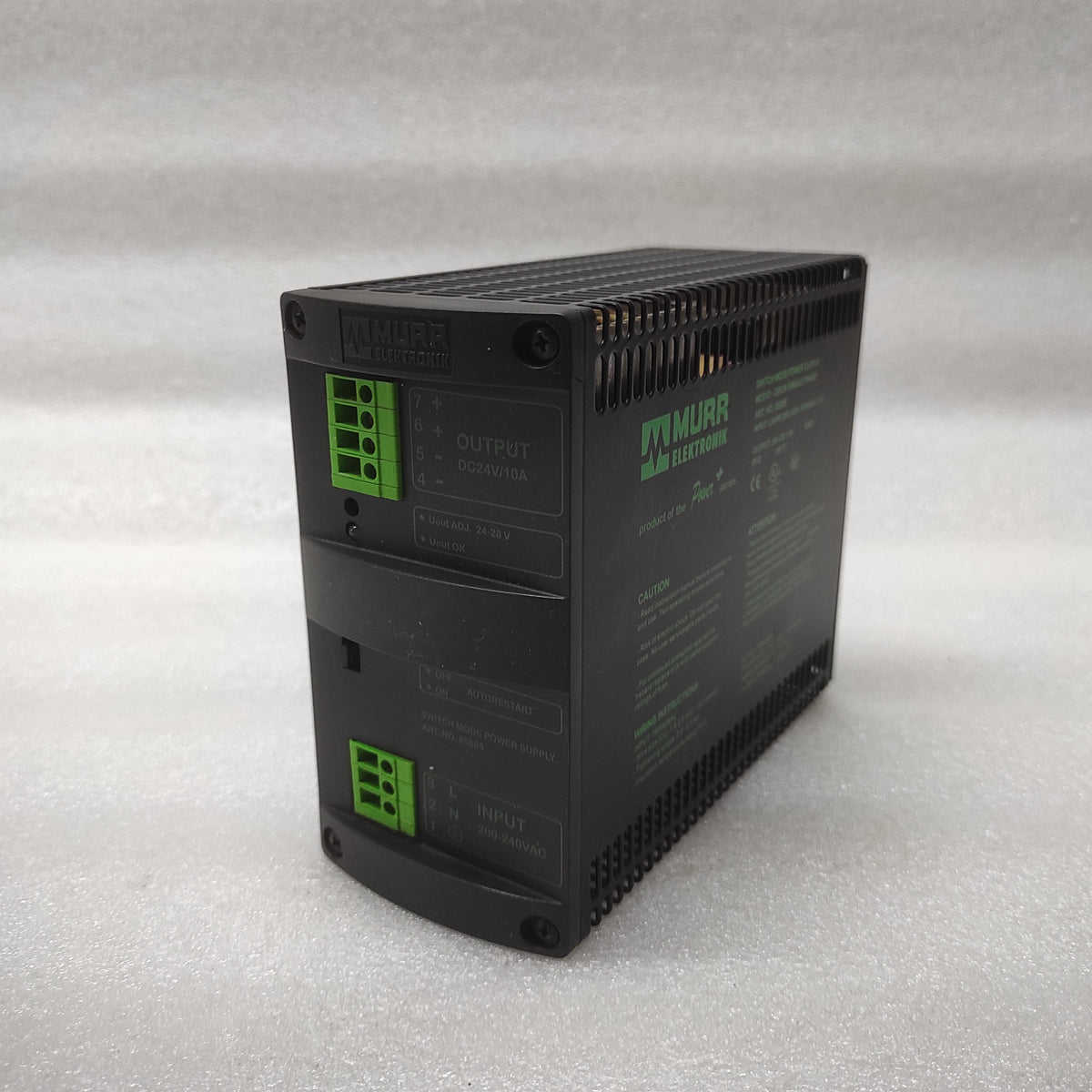 MURR ELEKTRONIK MCS10-230/24  POWER SUPPLY 85085 24VDC 10A