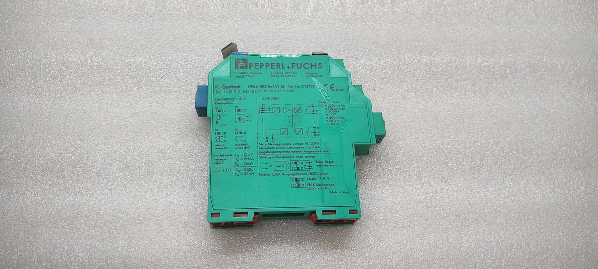 PEPPERL + FUCHS KFA6-SR2-EX1.W.LB SWITCH AMPLIFIER 103375S