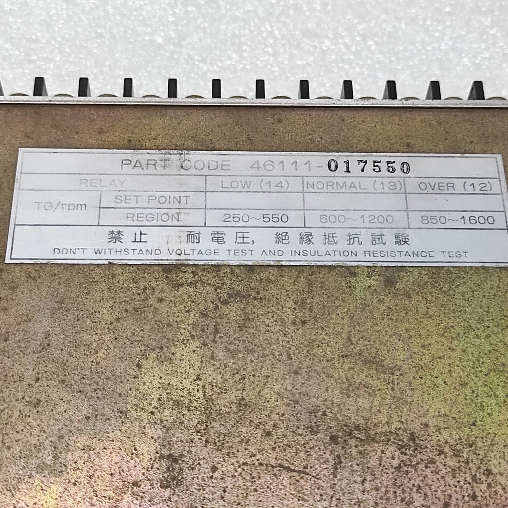 NEGISHI SEISAKUSHO SRT2 SPEED RELAY 46111-017550 24V DC