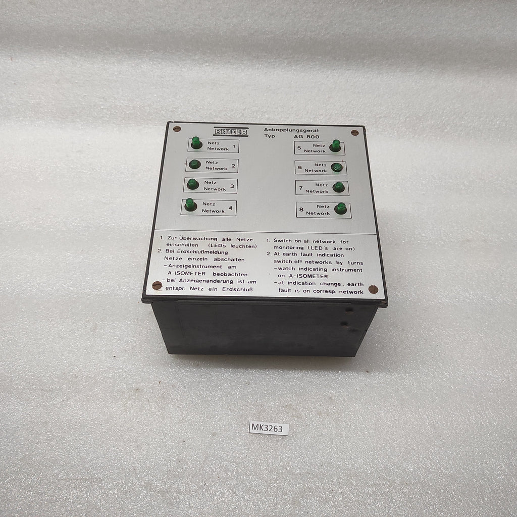 BENDER AG 800 COUPLING DEVICES