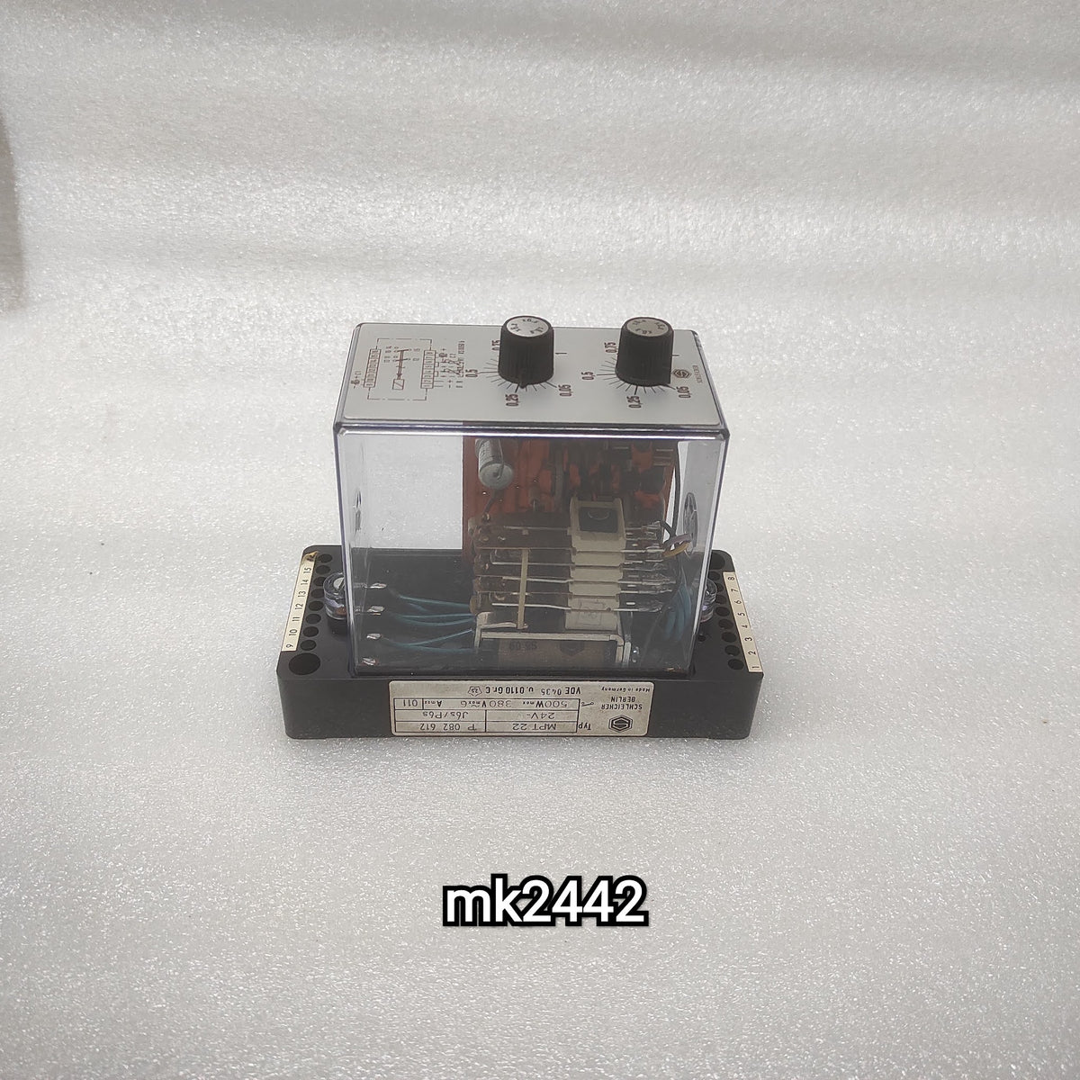 SCHLEICHER MPT 22 TIMER RELAY P082612 24V