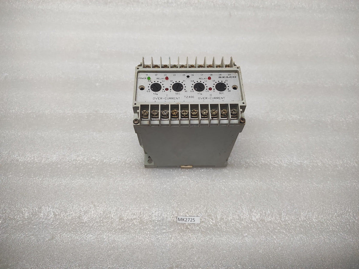 SELCO T2400-01 3-PHASE DUAL OVERCURRENT RELAY 440V
