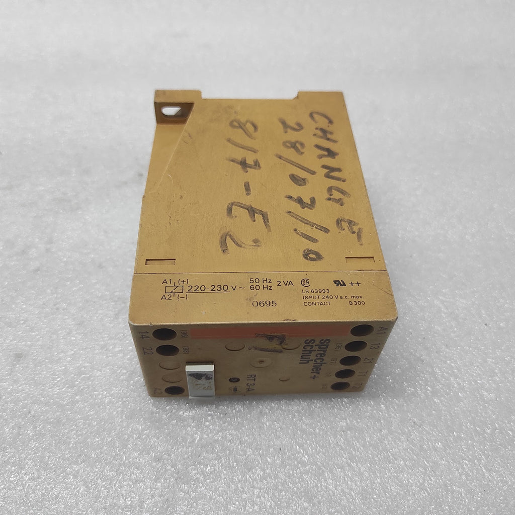 SPRECHER + SCHUH RT 3-A THERMISTOR PROTECTOR RELAY 220-230V