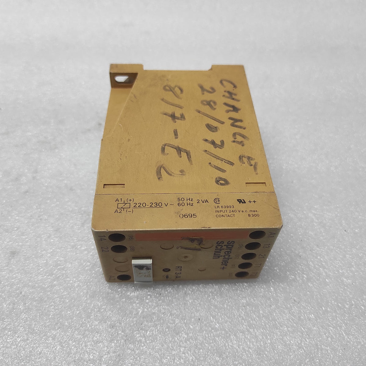 SPRECHER + SCHUH RT 3-A THERMISTOR PROTECTOR RELAY 220-230V