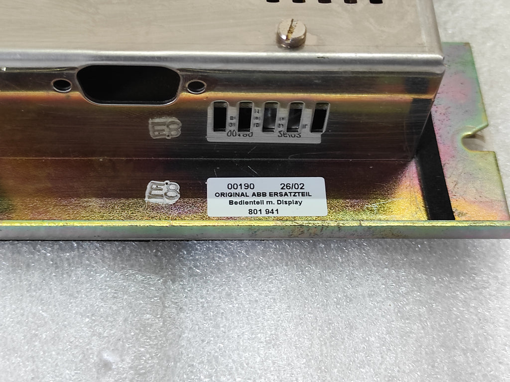 ABB 801 941 CONTROL PANEL WITH DISPLAY 801941