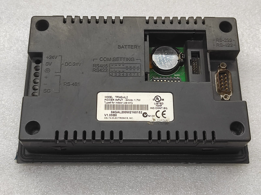 DELTA TP04G-AL2 4-LINE TEXT PANEL HMI