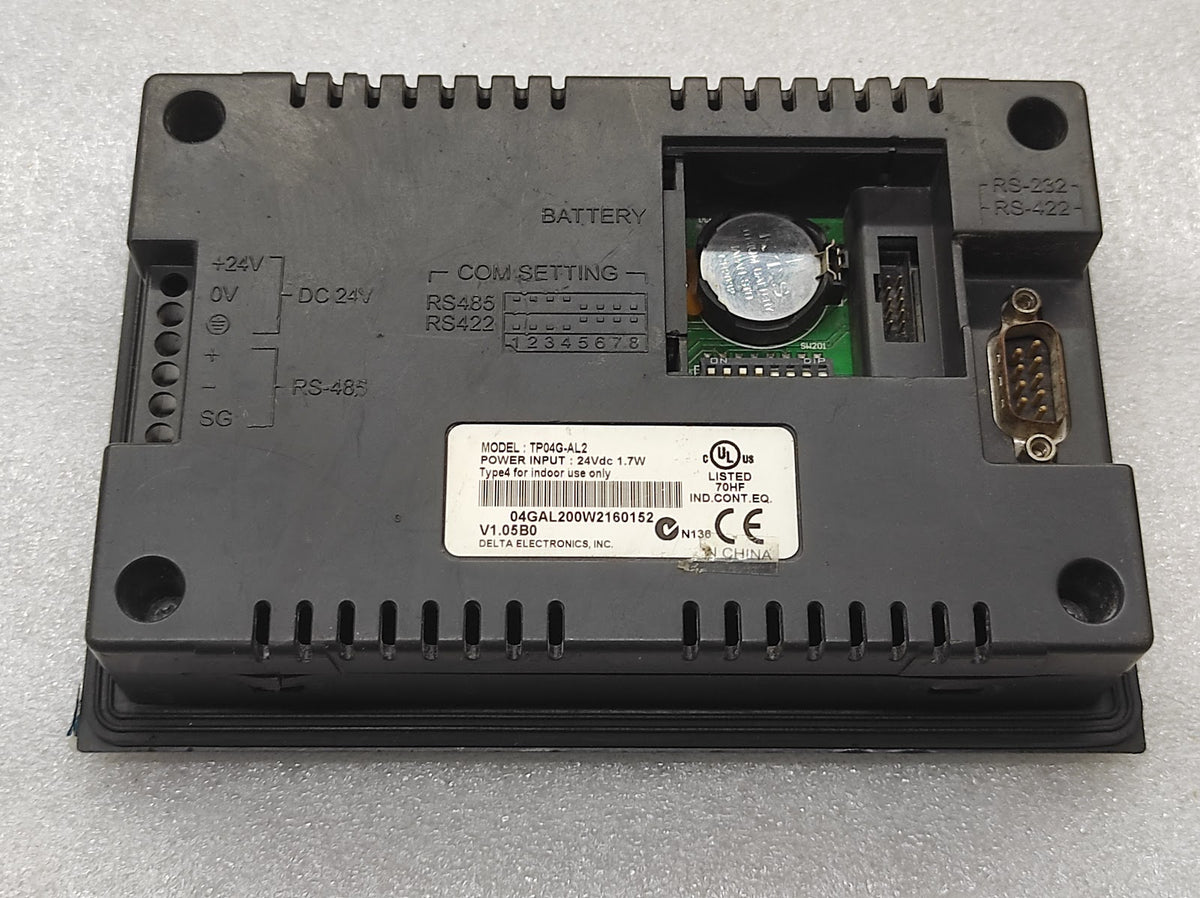 DELTA TP04G-AL2 4-LINE TEXT PANEL HMI