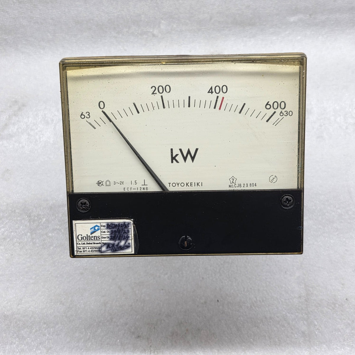 TOYO KEIKI ECF-12NB  KILO WATT METER VT 460V/115V
