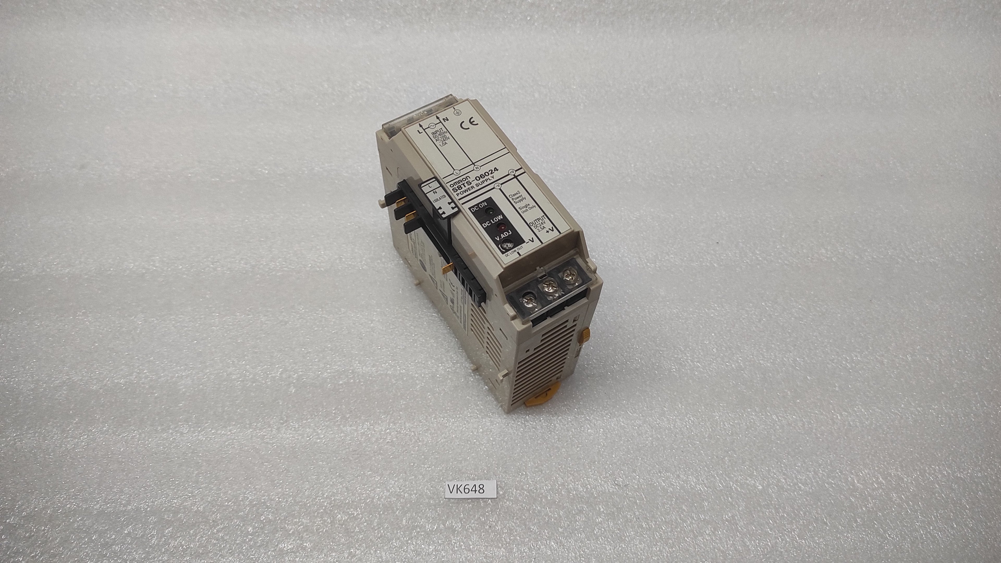 OMRON S8TS-06024 POWER SUPPLY 24VDC 2.5A