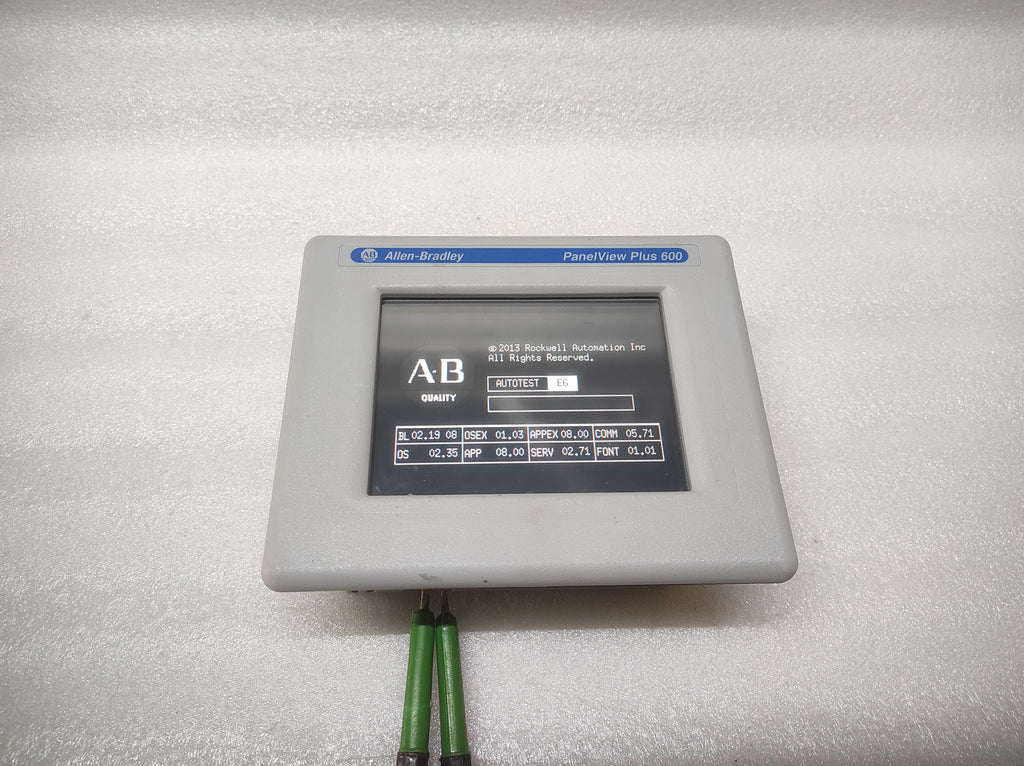 ALLEN BRADLEY PANELVIEW PLUS 600 CAT 2711PC-T6M20D8 24VDC