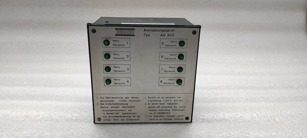 BENDER AG800 COUPLING DEVICE IRD800MYI 980607 115-440V