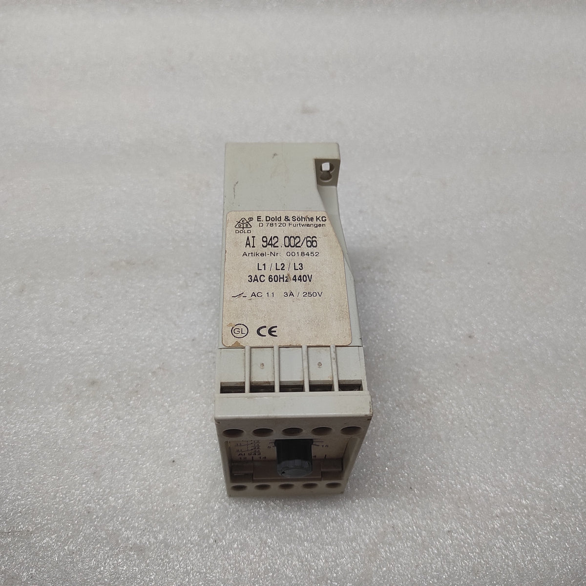 DOLD AI 942.002/66 TIME RELAY 0018452 440VAC