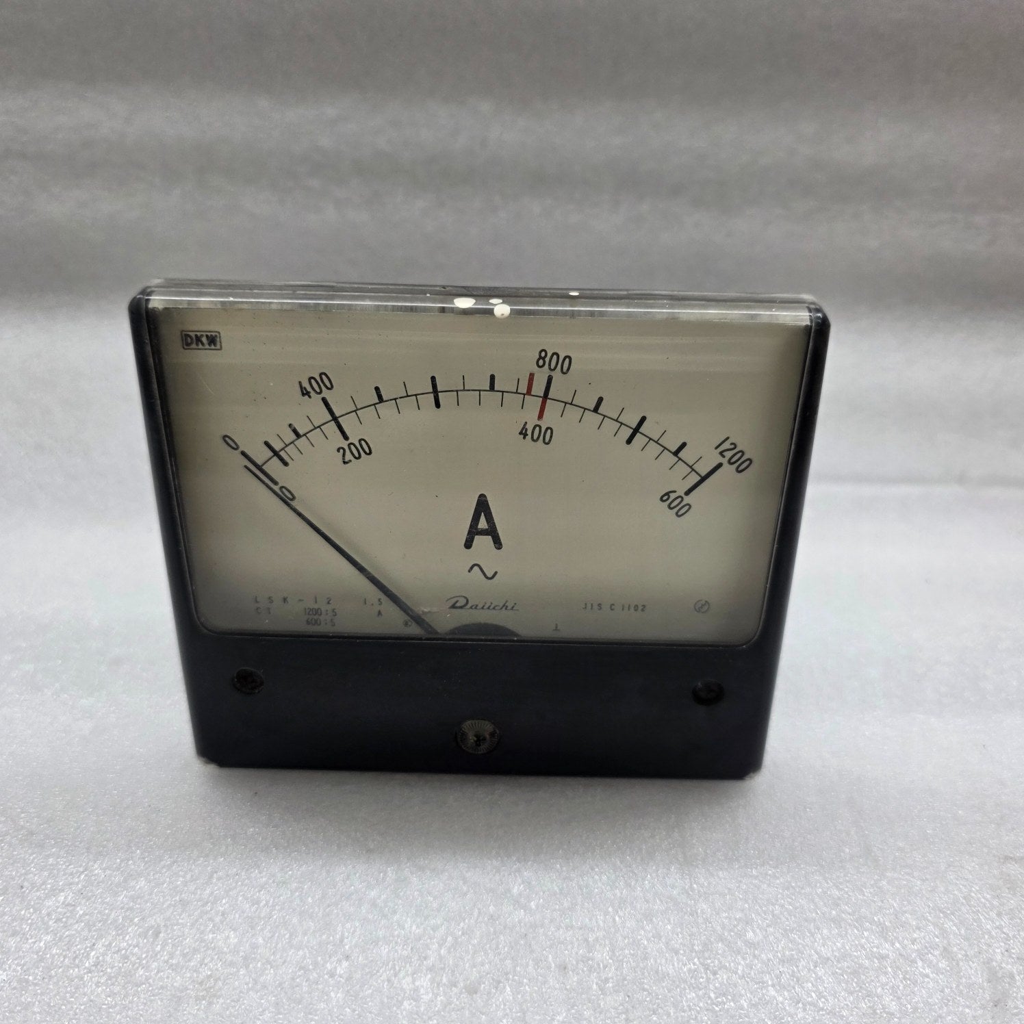 DAIICHI LSK-12 DOUBLE AMMETER CT 1200/5 & 600/5