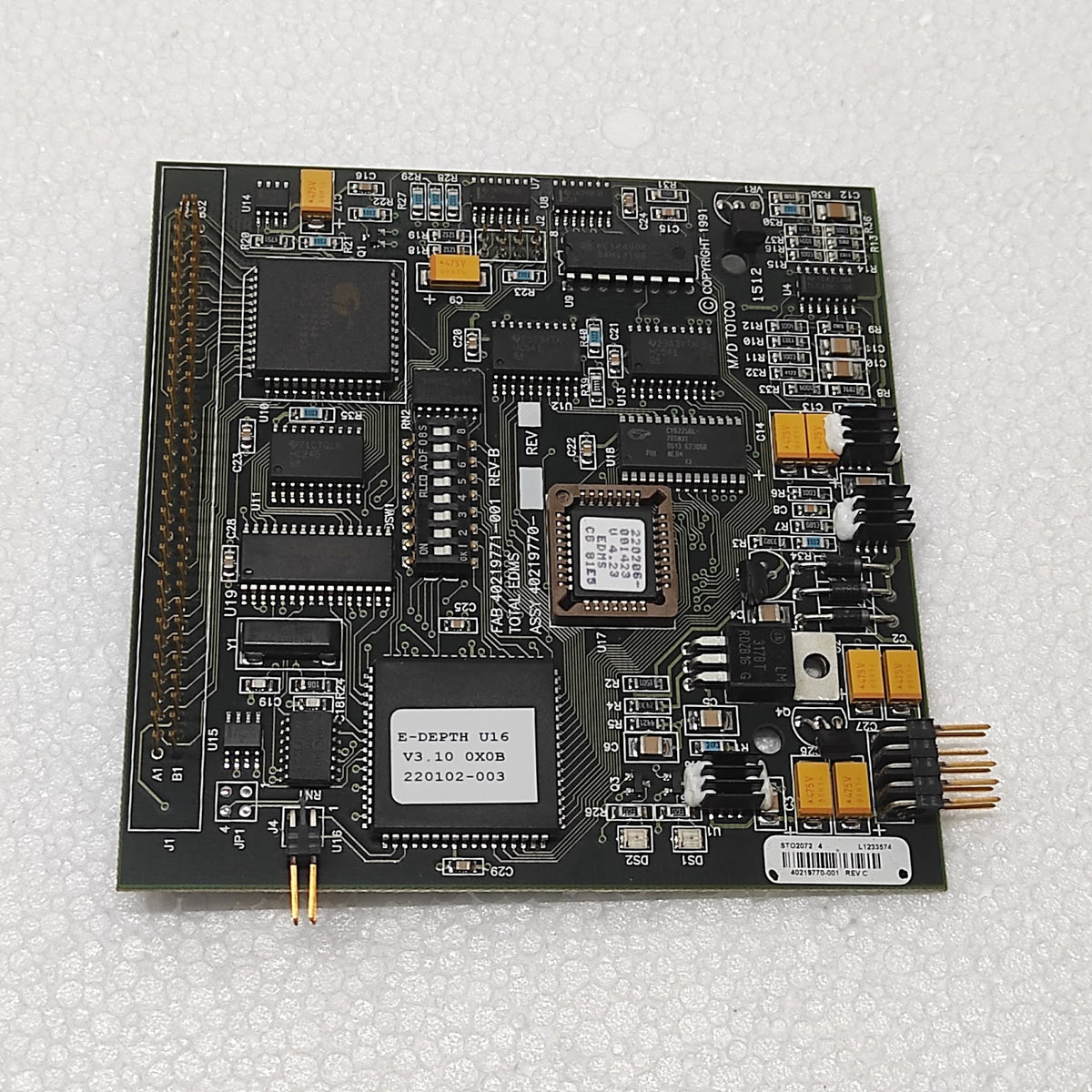 MD TOTCO STO2072-4 PCB 40219771-001 PC BOARD 40219770-001