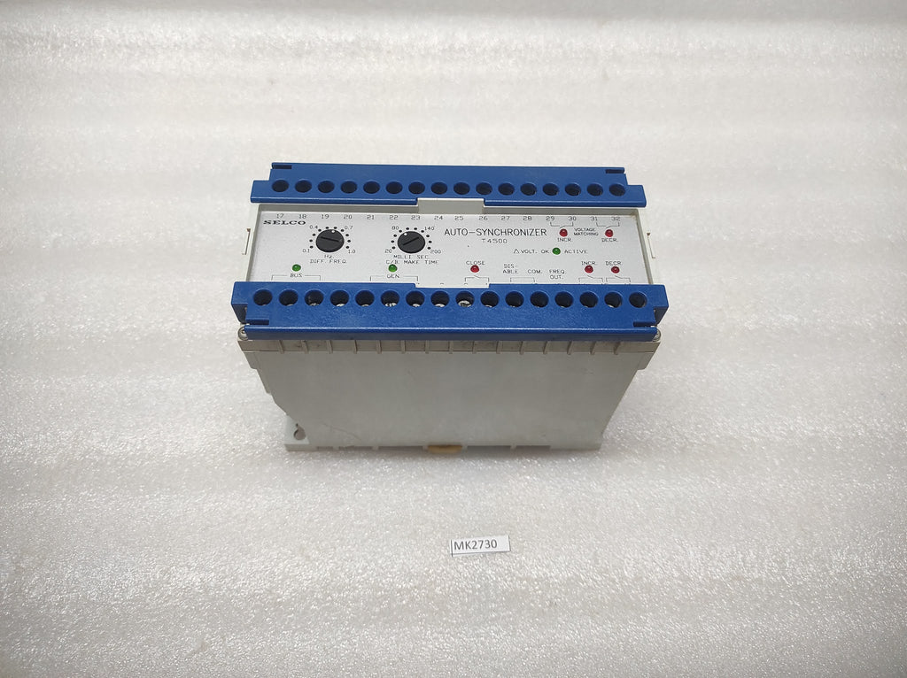 SELCO T4500-13 AUTO SYNCHRONIZER 110VAC