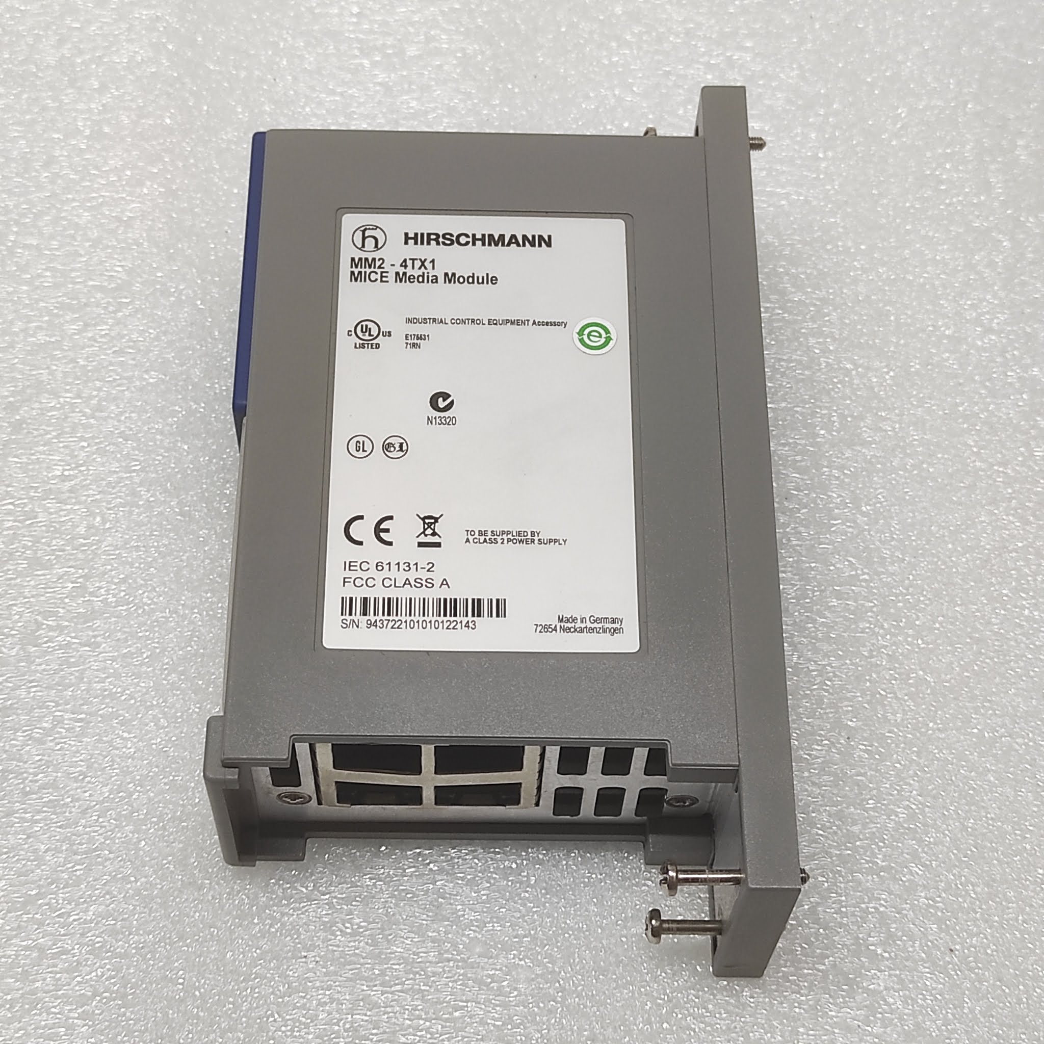 HIRSCHMANN MM2-4TX1 MICE MEDIA MODULE MM24TX1