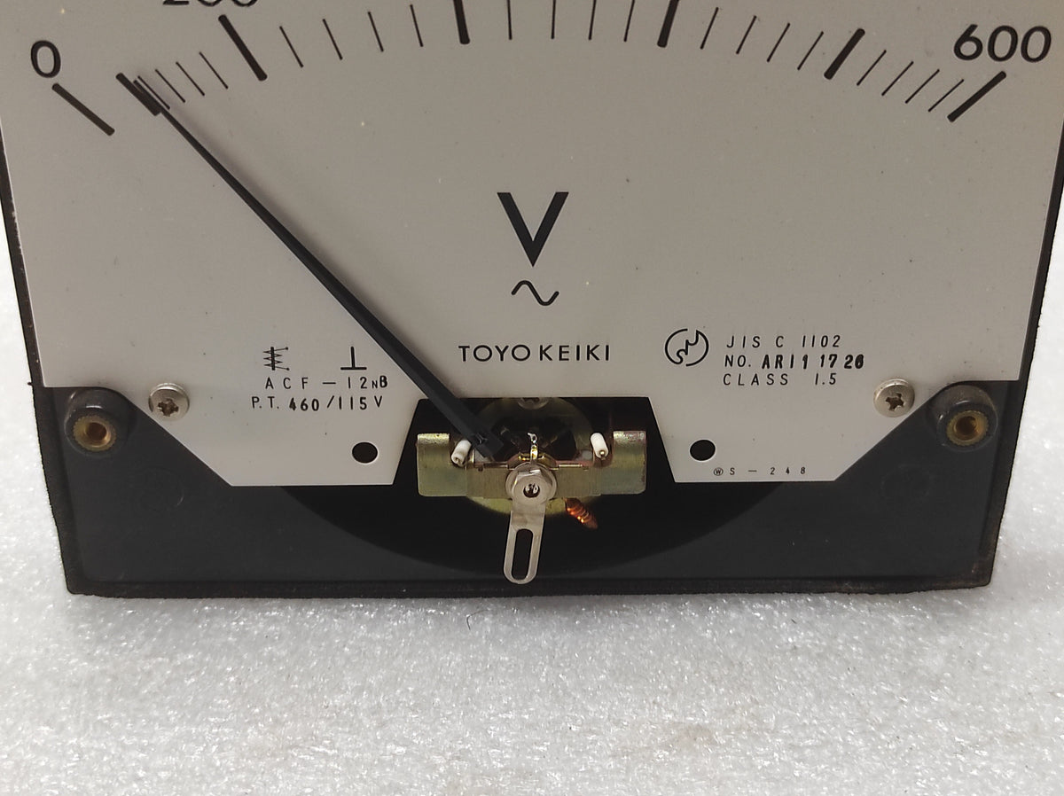 TOYO KEIKI ACF-12NB VOLTMETER PT 460/115V