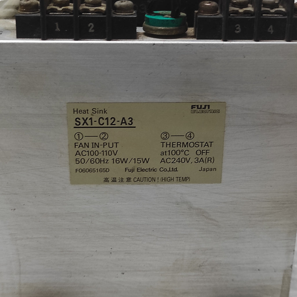 FUJI ELECTRIC SS803H-3Z-D3 SOLID STATE CONTACTOR WITH HEAT SINK SX1-C12-A3