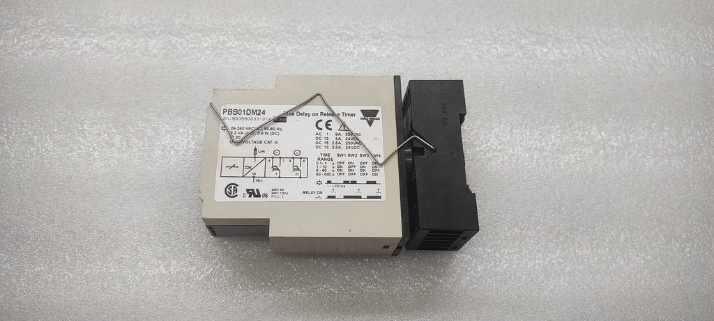 CARLO GAVAZZI PBB01DM24 TRUE DELAY  ON RELEASE TIMER 24-240VAC/DC PBB01DM24