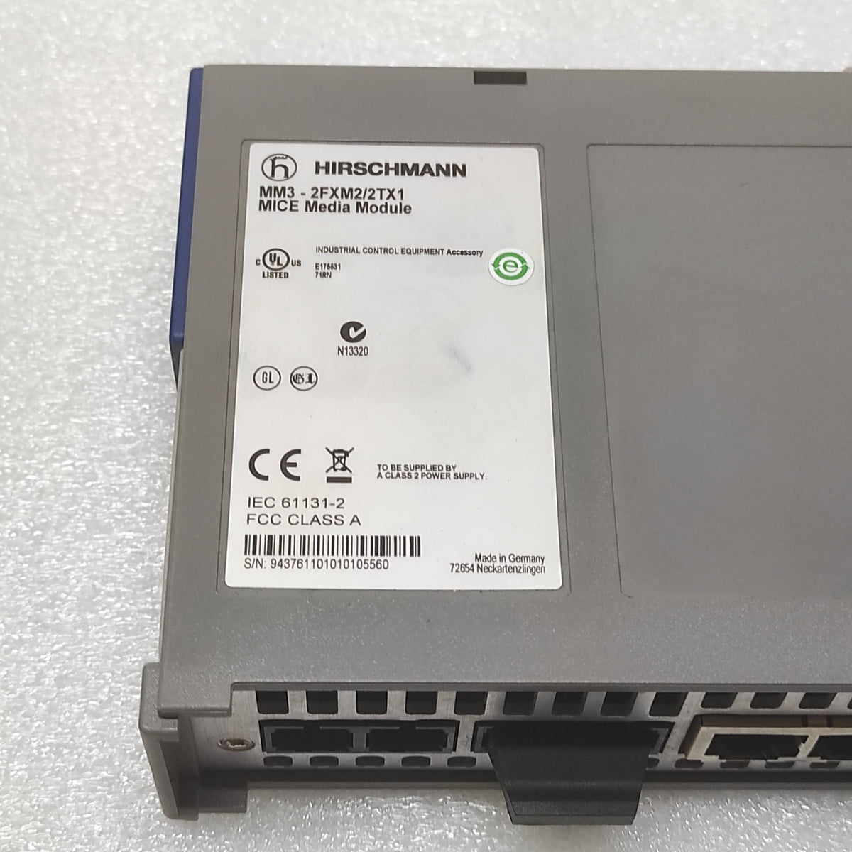 HIRSCHMANN MM3-2FXM2/2TX1 MICE MEDIA MODULE