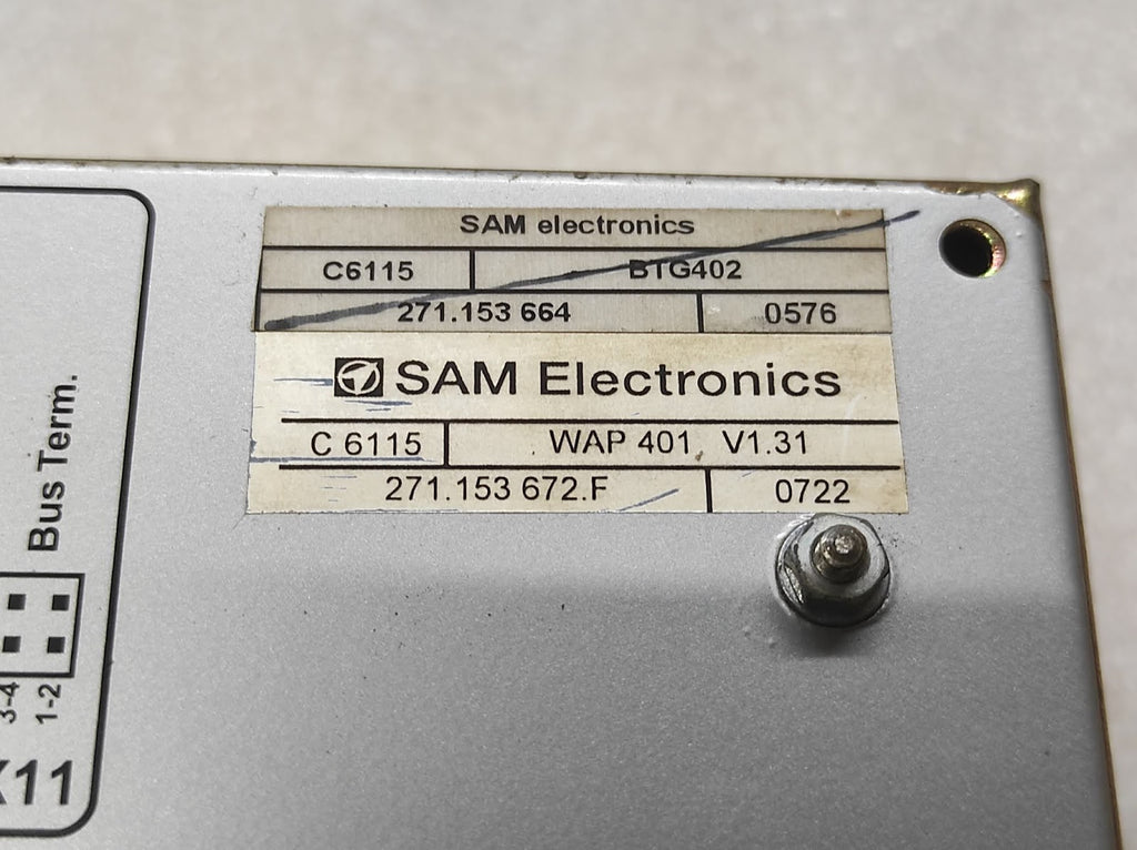 SAM ELECTRONICS BTG-402 ENGINE CONTROL AND ALARM SYSTEM 271.153 664