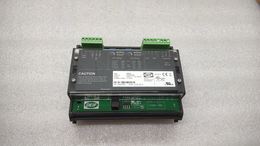 DEIF IOM230 MODULE 12/24VDC