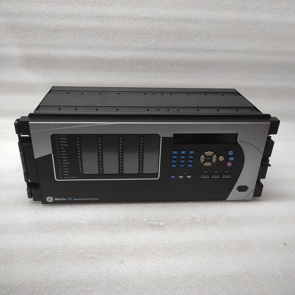 GE MULTILIN G60 G60E00HKHF8LH6DMXXPXXUXXWXX GENERATOR PROTECTION SYSTEM 1601-011
