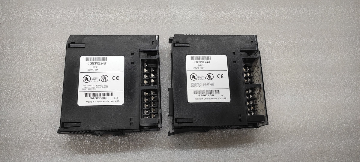 GE IC693MDL240F INPUT MODULE LOCK EDGE BROKEN CHECK THE PHOTOS PROPERLY