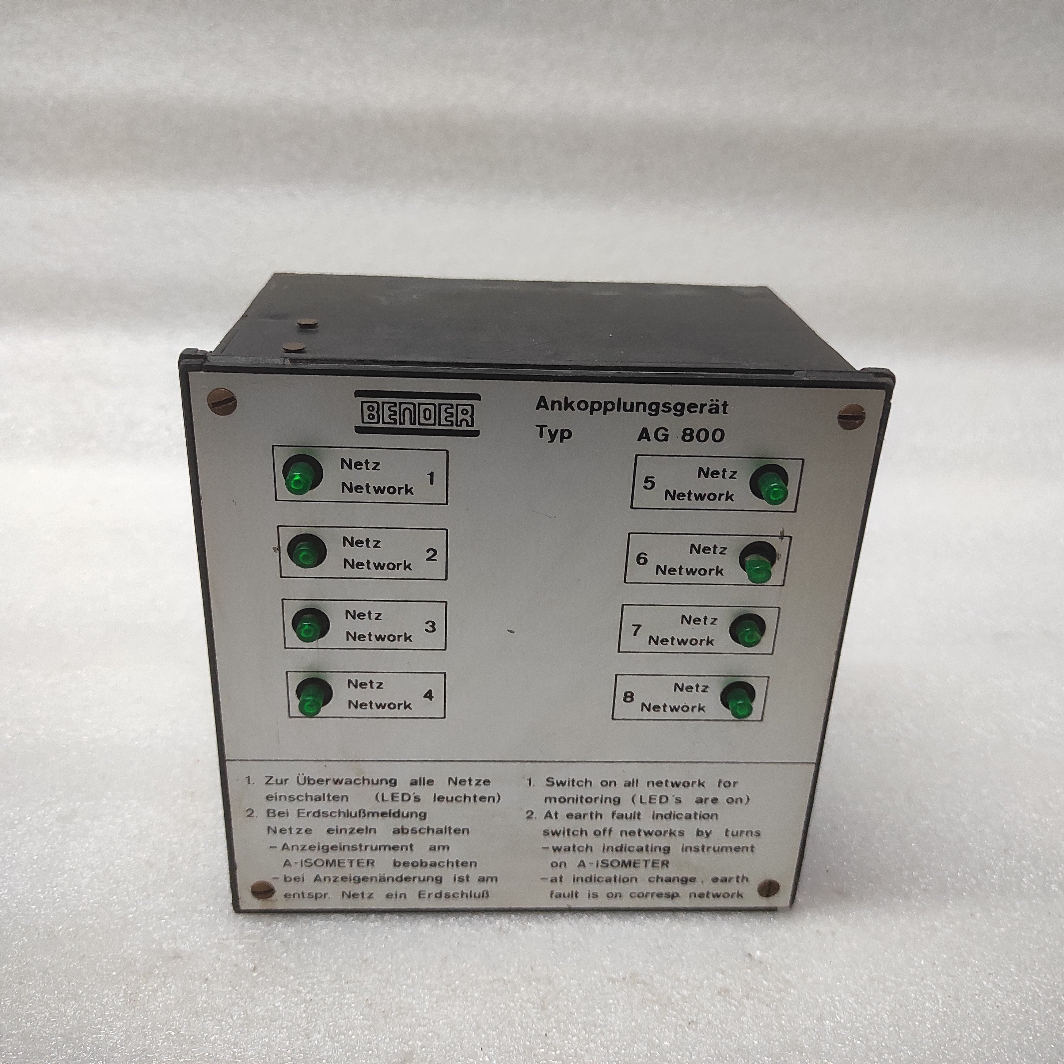 BENDER AG 800 COUPLING DEVICES
