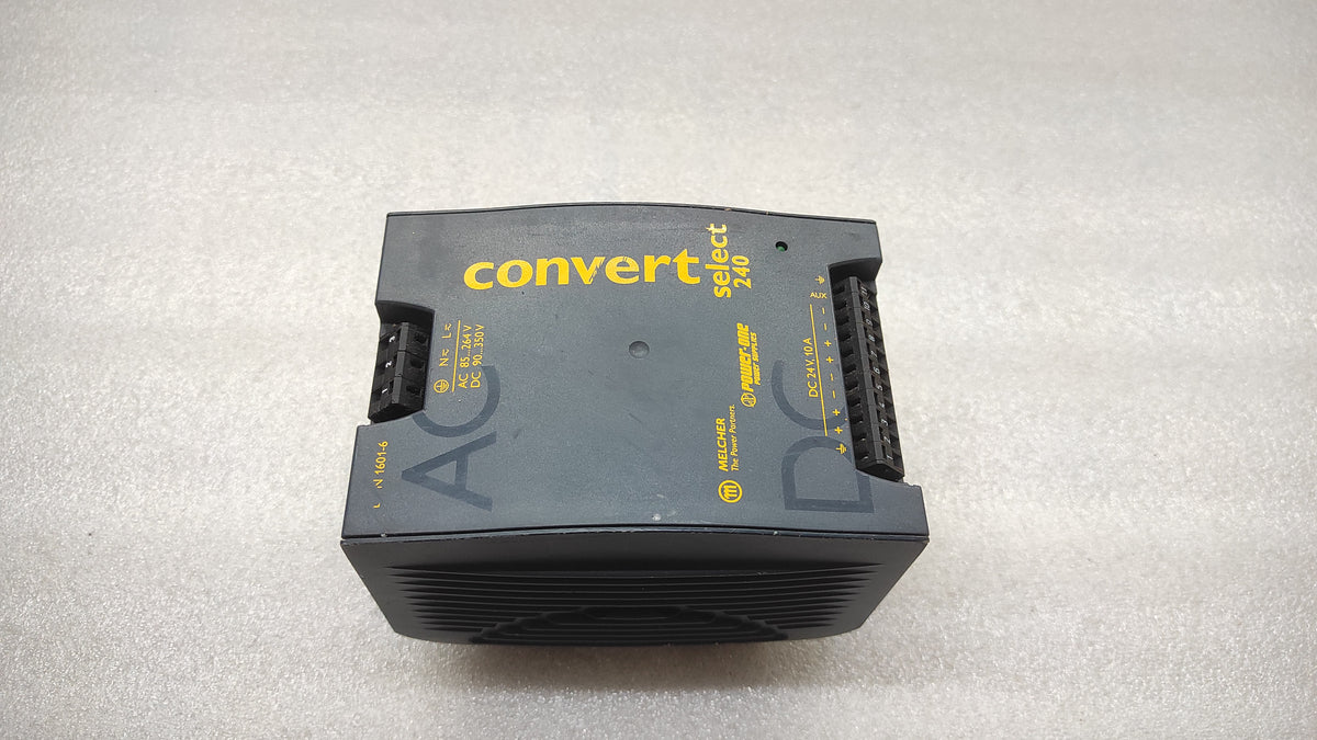 MELCHER POWER ONE CONVERT SELECT LWN 1601-6 AC-DC CONVERTER 24.7VDC 10A