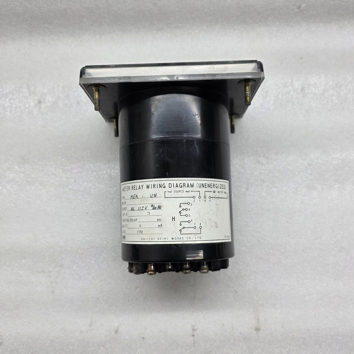 DAIICHI MEK-12N NETWORK INSULATION METER 115VAC