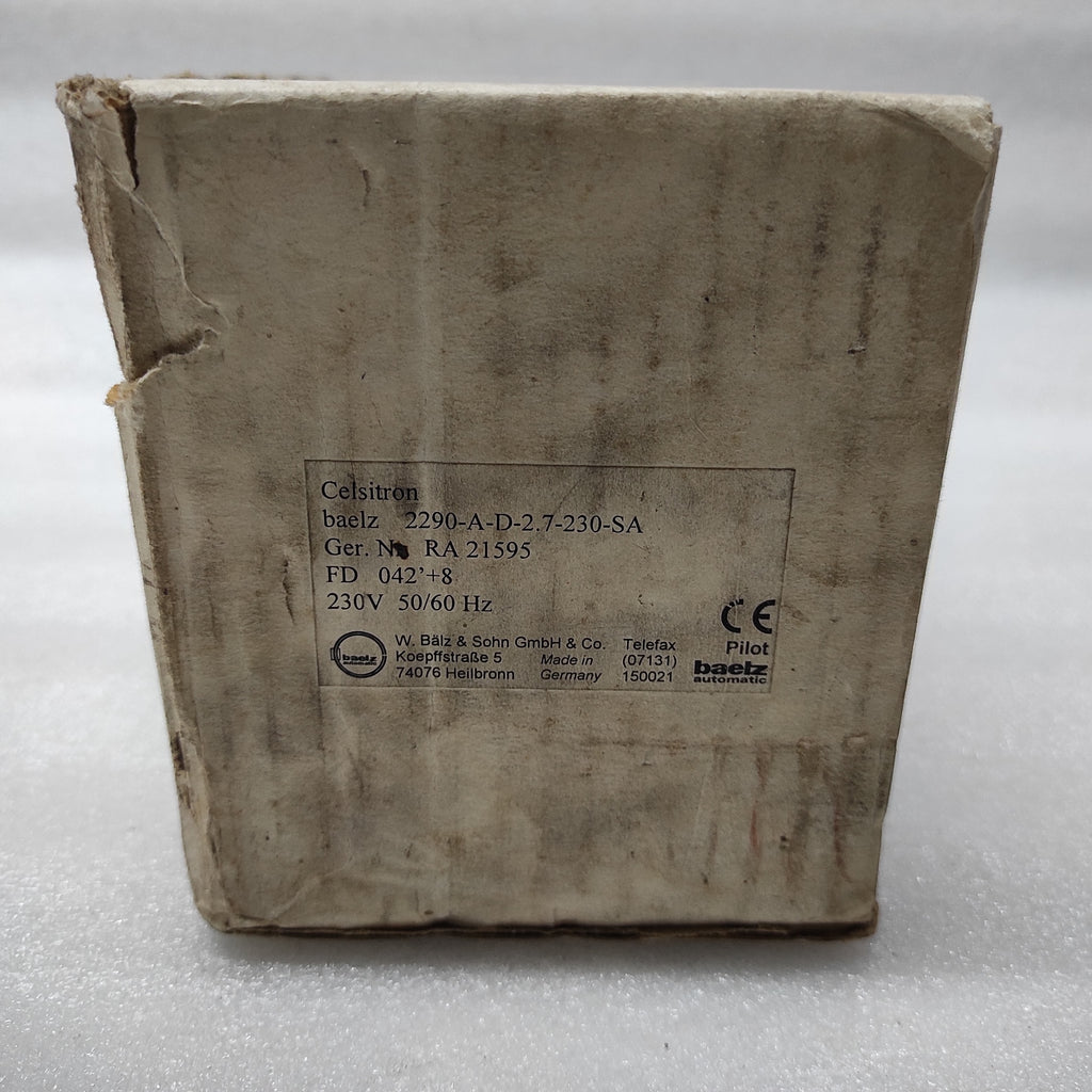BAELZ AUTOMATIC WBS 2290 TEMPERATURE CONTROLLER BAELZ 2290-A-D-2.7-230-SA 230V