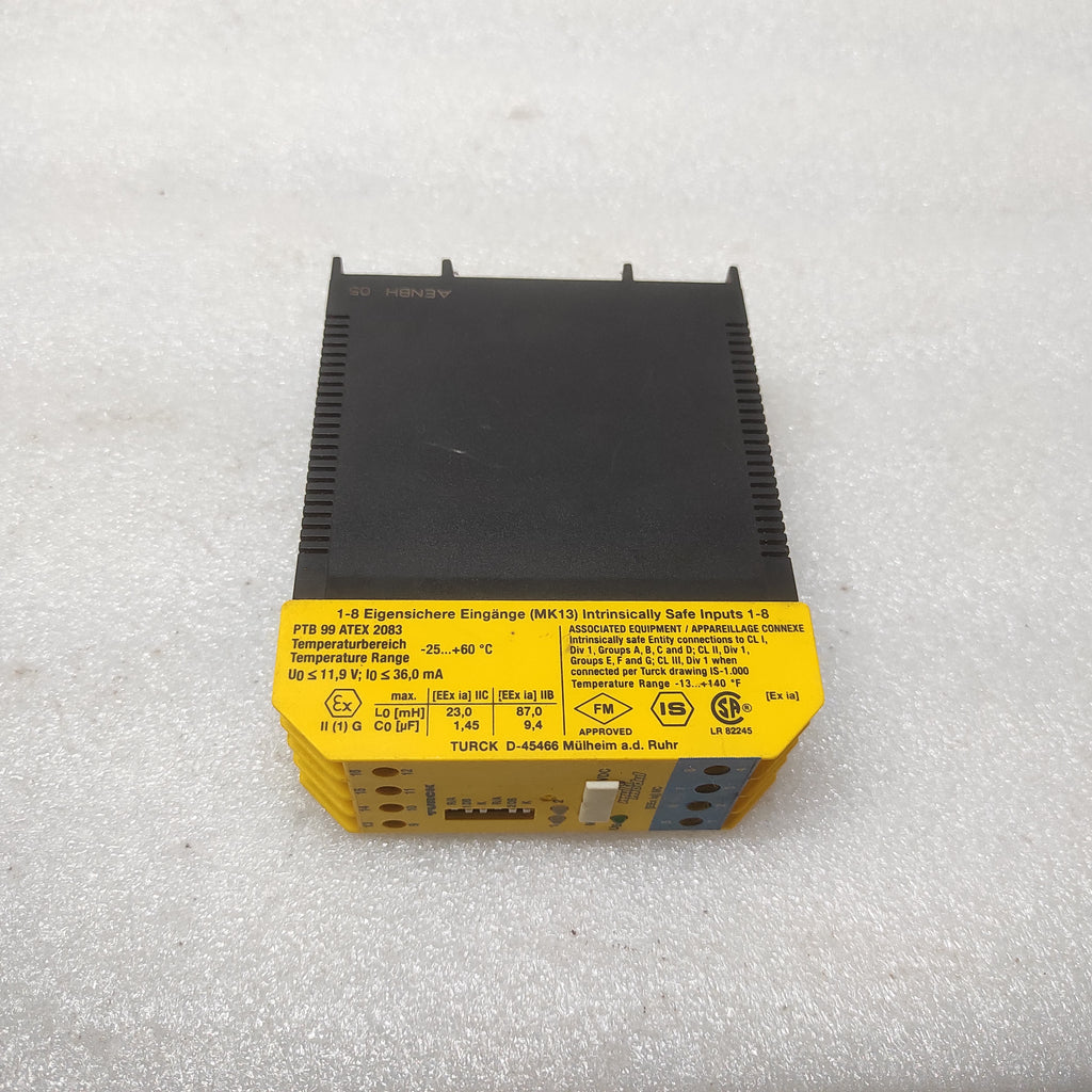TURCK MK13-22EX0-R ISOLATING SWITCHING AMPLIFIER 24VDC NAMUR INTRINSICALLY SAFE