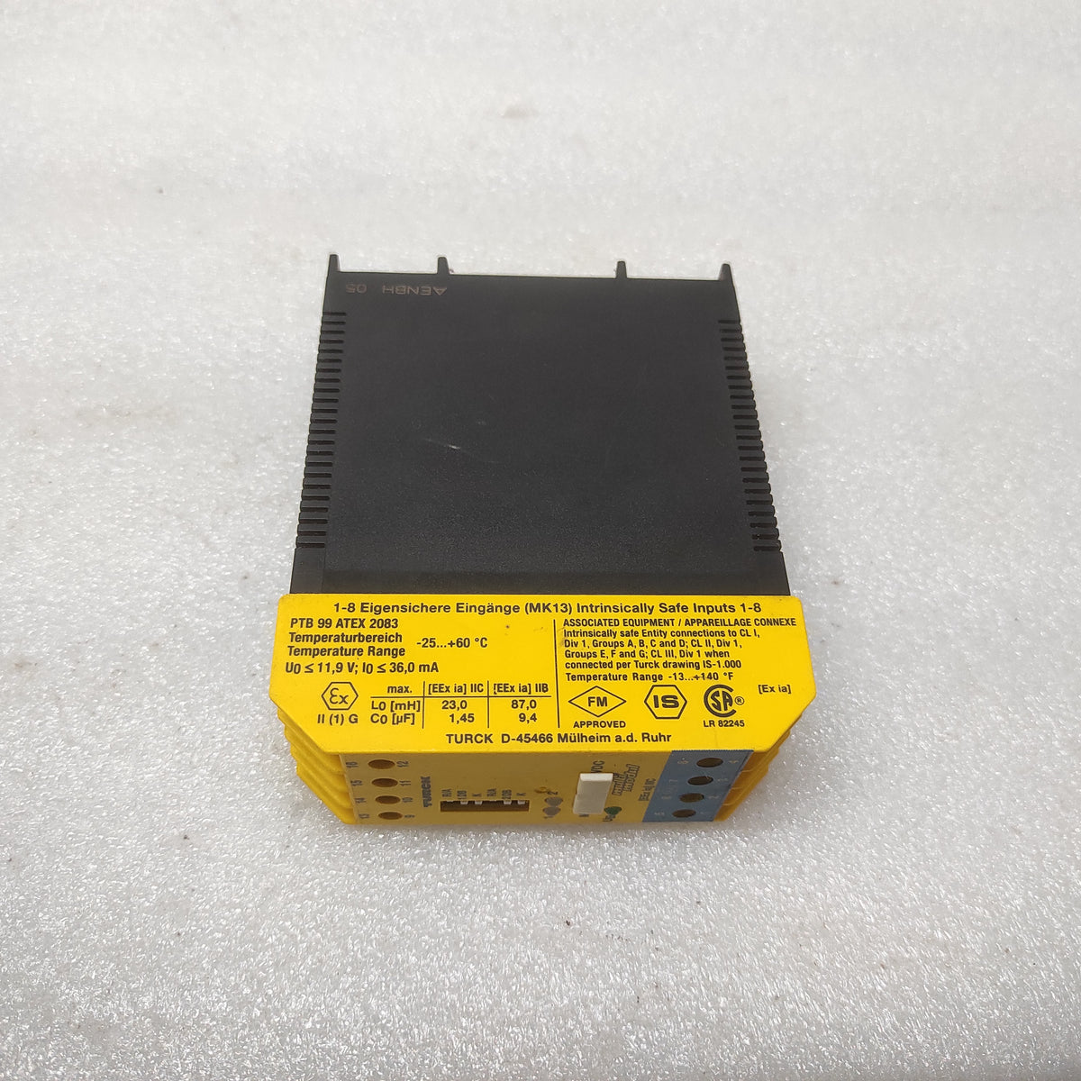 TURCK MK13-22EX0-R ISOLATING SWITCHING AMPLIFIER 24VDC NAMUR INTRINSICALLY SAFE