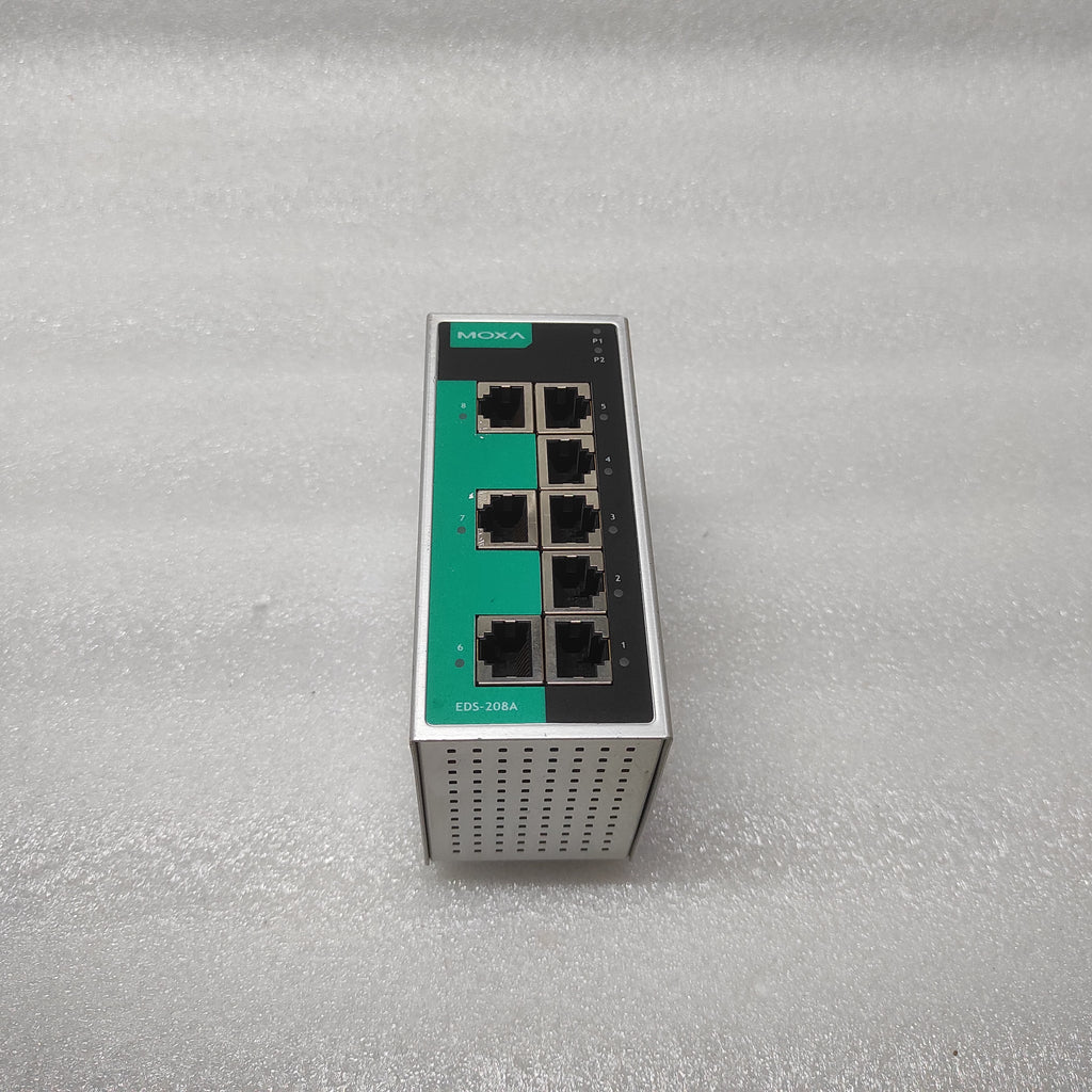 MOXA EDS-208A ETHERNET SWITCH 3093001000332 12/24/48VDC