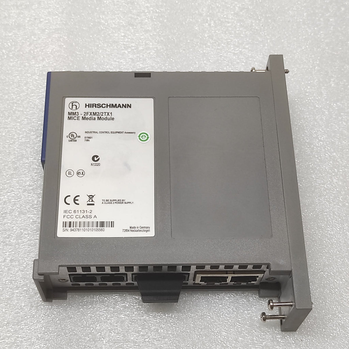 HIRSCHMANN MM3-2FXM2/2TX1 MICE MEDIA MODULE