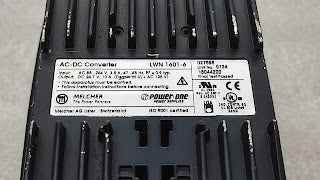 MELCHER POWER ONE CONVERT SELECT LWN 1601-6 AC-DC CONVERTER 24.7VDC 10A