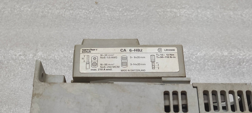SPRECHER + SCHUH CAT CEP7-EEHF SOLID STATE OVERLOAD RELAY 30-150A