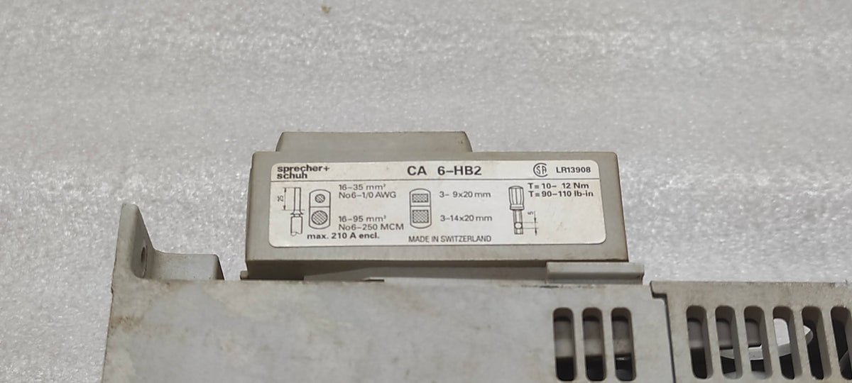 SPRECHER + SCHUH CAT CEP7-EEHF SOLID STATE OVERLOAD RELAY 30-150A