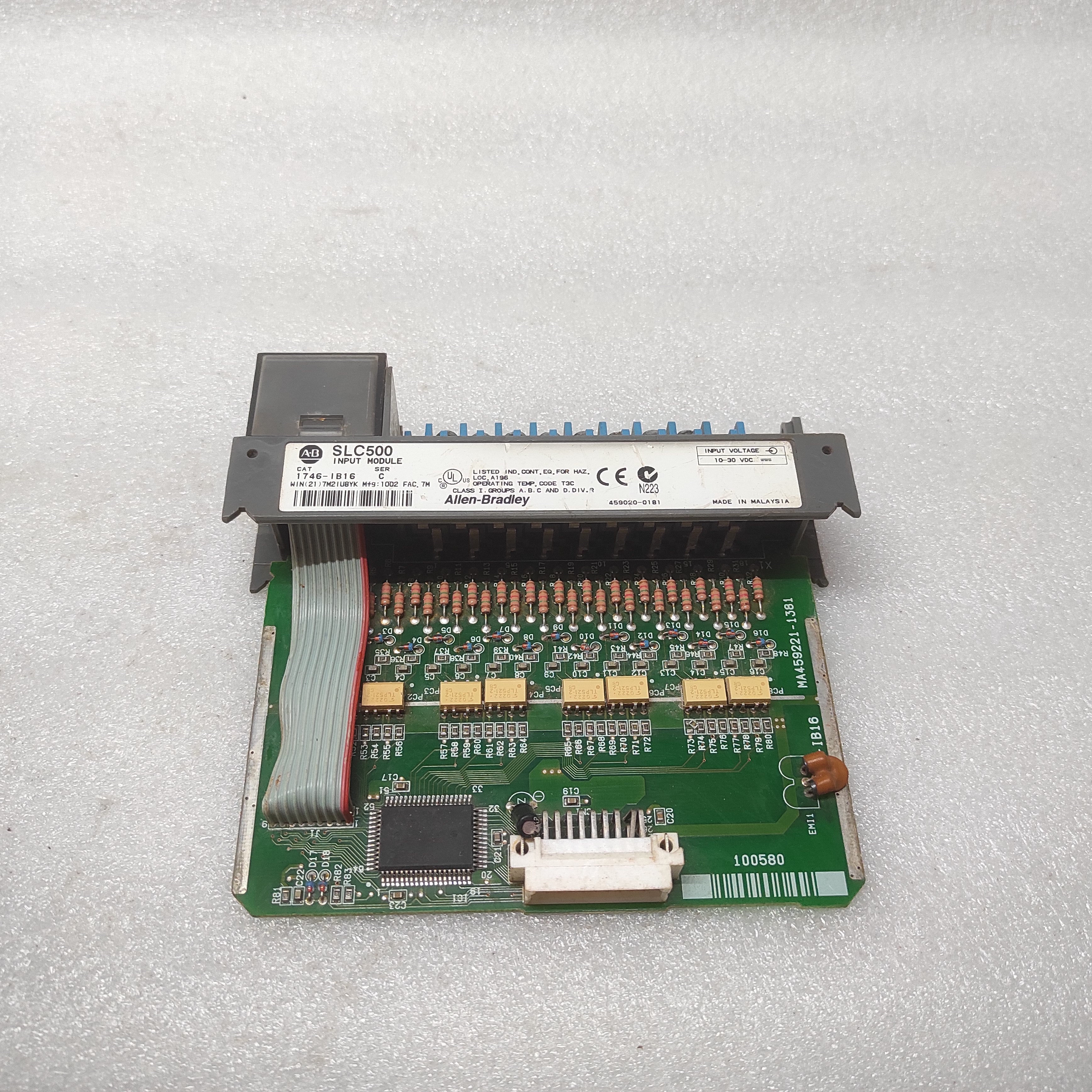 ALLEN BRADLEY CAT 1746-IB16 SLC500 INPUT MODULE