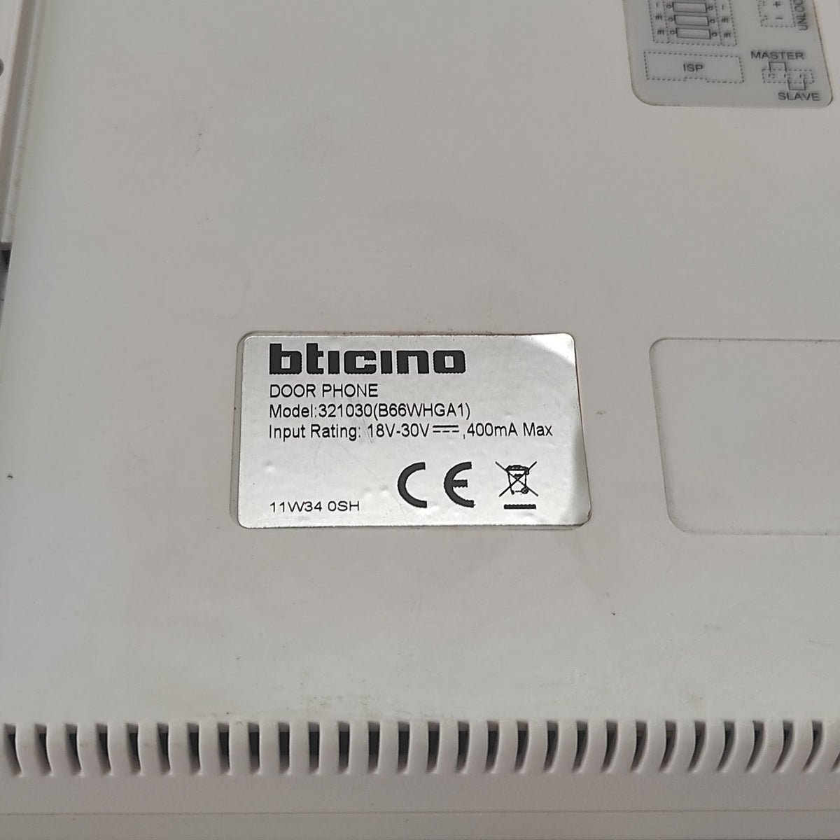 BTICINO 321030 DOOR PHONE 18-30VDC HEAD PHONE WIRE BROKE