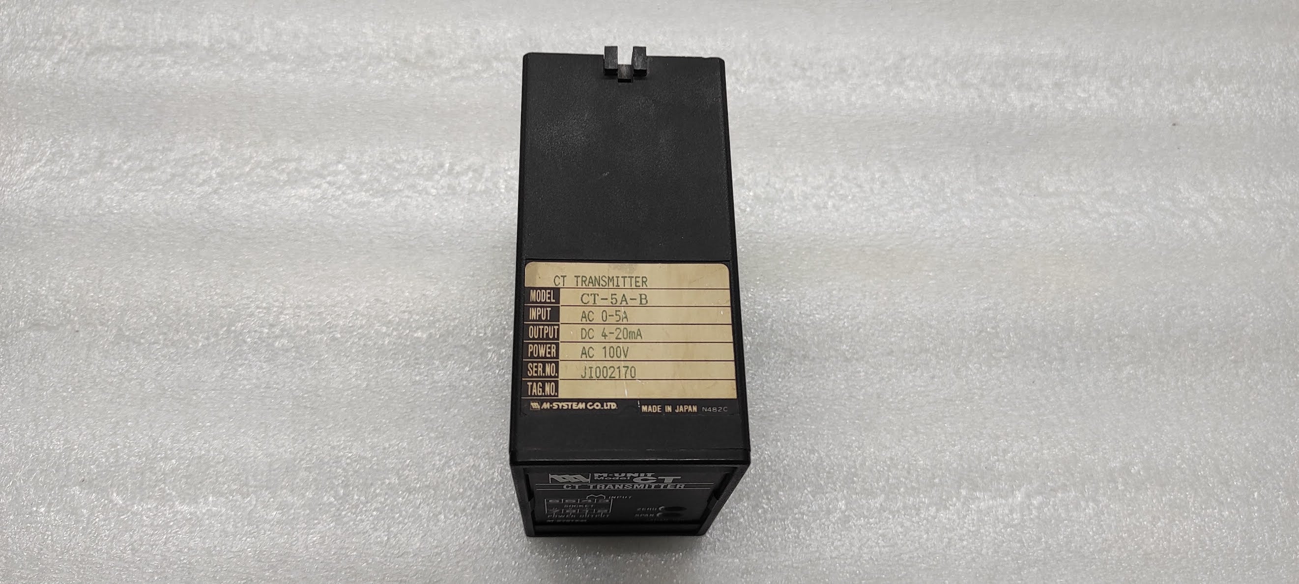 M-SYSTEM CT-5A-B CT TRANSMITTER 100VAC