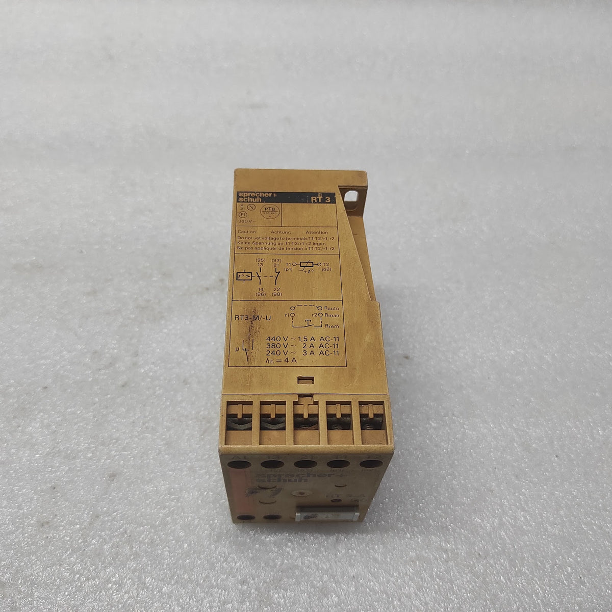 SPRECHER + SCHUH RT 3-A THERMISTOR PROTECTOR RELAY 220-230V