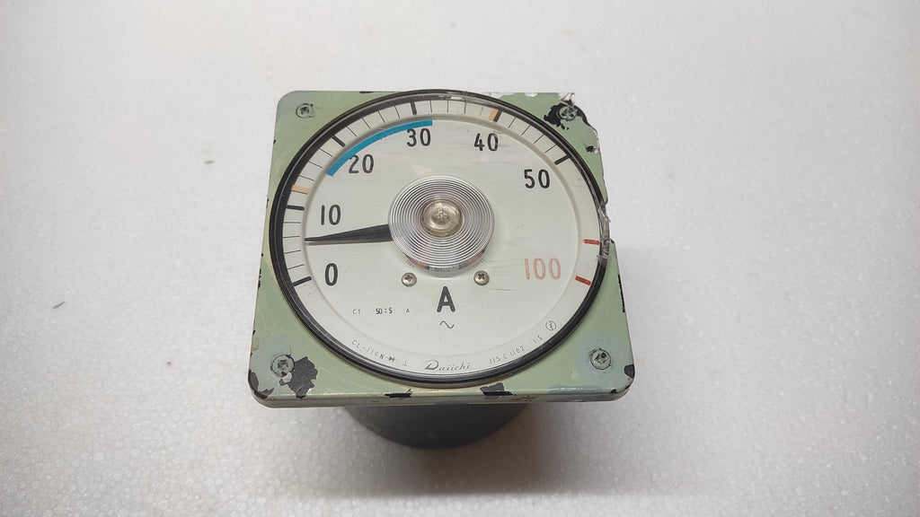 DAIICHI CL-110N AMMETER JIS C 1102 CT 50/5A