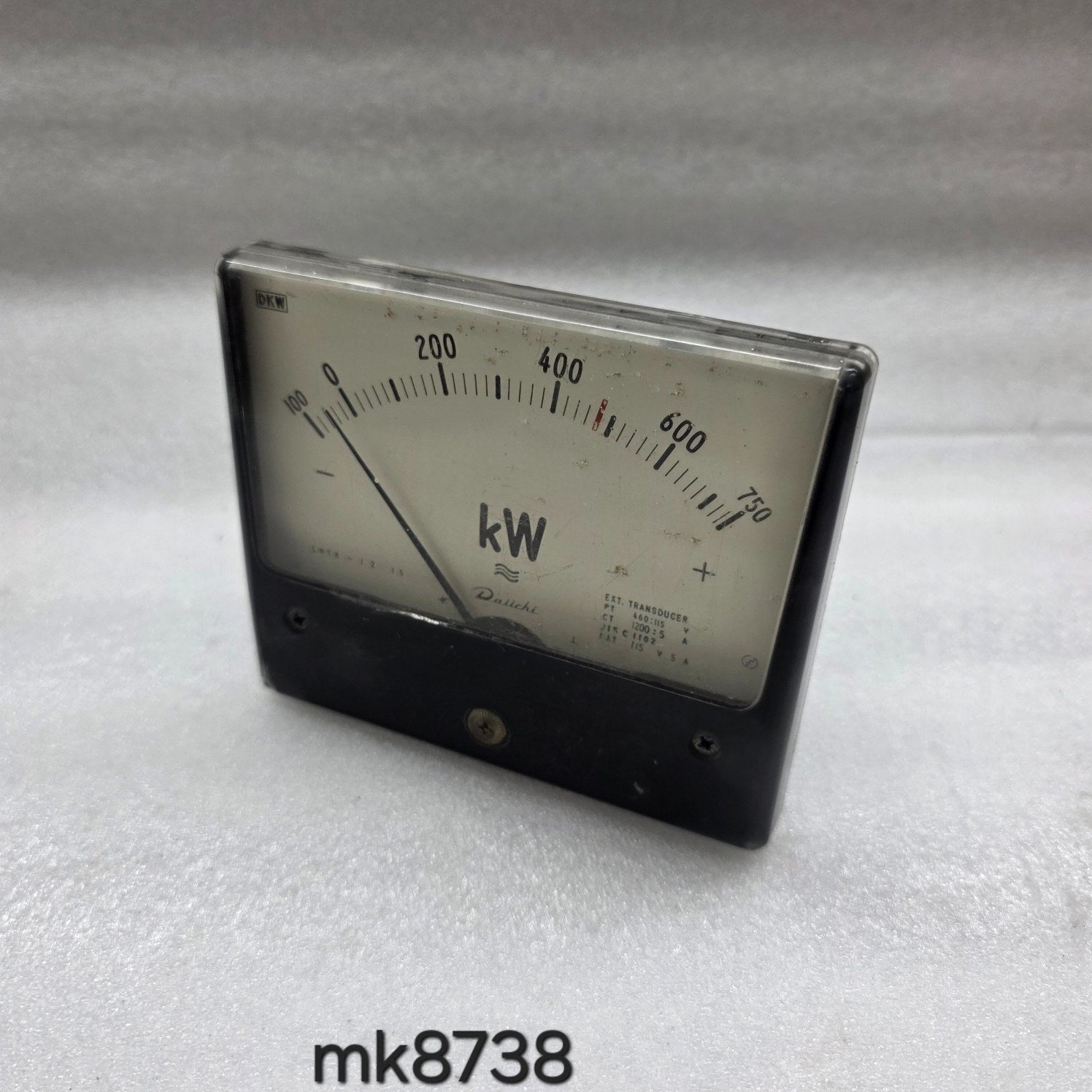 DAIICHI LWTK-12 KILO WATT METER PT 460/115V CT 1200/5A